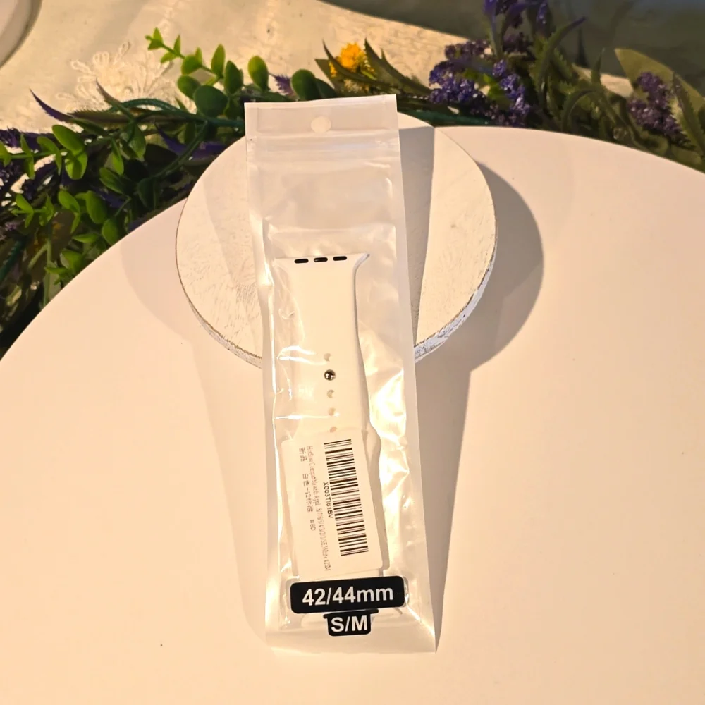 ⭐️ Wrist, Hotflow Compatible with Apple 8/7/6/5/4/3/2/1/SE White 42/44mm S/M